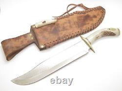 Ken Richardson 16.125 Custom Mountain Man Stag Horn Fixed Blade Hunting Knife