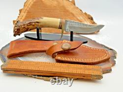 Ken Richardson Custom Hunting Crown Stag Handle Skinning Knife-904.25