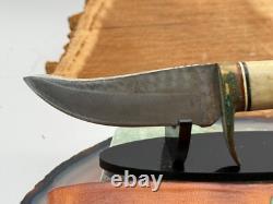 Ken Richardson Custom Hunting Crown Stag Handle Skinning Knife-904.25