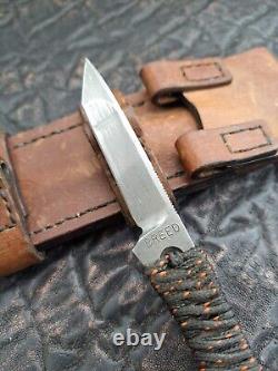 Kim Breed Custom Knife USA Handmade 3 1/4 Tanto With Custom Sheath