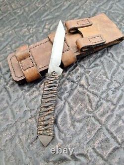 Kim Breed Custom Knife USA Handmade 3 1/4 Tanto With Custom Sheath