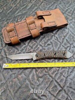 Kim Breed Custom Knife USA Handmade 3 1/4 Tanto With Custom Sheath