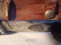 Kinfolks SKINNING DEER HUNTING Knife STAG ETCHED FACTORY EDGE BLADE UNUSED RARE