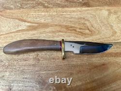 Kirkpatrick Custom Handmade Hunting Fishing Knife. Wood Handle