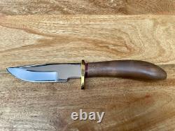 Kirkpatrick Custom Handmade Hunting Fishing Knife. Wood Handle