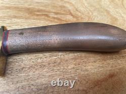 Kirkpatrick Custom Handmade Hunting Fishing Knife. Wood Handle