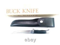 Knife Buck 121 US PRE date code with leather sheath and box NIB