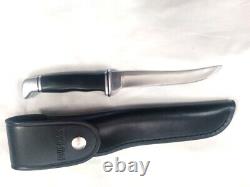 Knife Buck 121 US PRE date code with leather sheath and box NIB