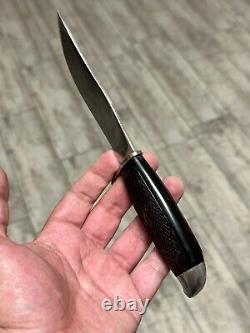 Knife handmade prison mini hunting knife souvenir trophy UKRAINE MOOIR #? 1142