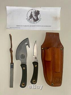 Knives of Alaska Light Hunter Combo Suregrip Hunting Knife Set Slightly Used