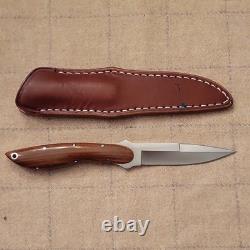 L. C. Smith Fixed Blade Walnut Wood Handle Spear Point Full Tang Sheath Included