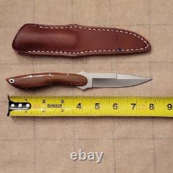 L. C. Smith Fixed Blade Walnut Wood Handle Spear Point Full Tang Sheath Included