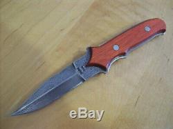 LIMITED EDITION BUCK KNIFE 970 DAMASCUS DAGGER 2001 Used with Original Box