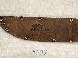 LL Bean Inc Freeport ME Fixed Blade Knife Solingen Germany Stag Handle withSheath