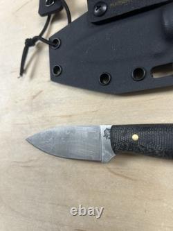 LT Wright Knives Patriot Black Micarta / Brass Pins A2 with Kydex Sheath