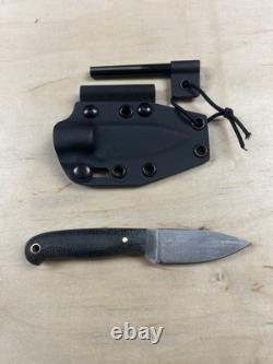 LT Wright Knives Patriot Black Micarta / Brass Pins A2 with Kydex Sheath