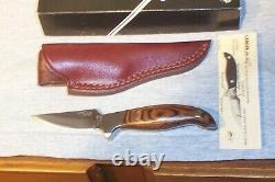 Lakota Fin Wing Knife & Sheath Never Used Condition In Box Made In Seki Japan