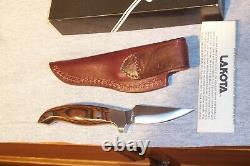 Lakota Fin Wing Knife & Sheath Never Used Condition In Box Made In Seki Japan