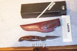 Lakota Fin Wing Knife & Sheath Never Used Condition In Box Made In Seki Japan