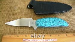 Lakota Hawk Customized Fixed Blade Knife, Large Turquoise Handle