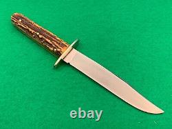 Landers Frary & Clark LF&C Vintage 100 YEARS OLD Hunting STAG BOWIE Knife