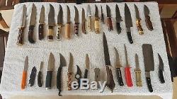 Large collection of knives
