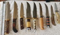 Large collection of knives