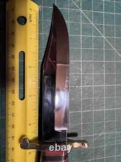 Linder Bowie Knife Fixed Blade Solingen Germany Inox Rostfrei Stag + Sheath