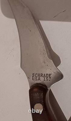 Lot Of 3 Vintage Schrade Old Timer Hunting Knives With Sheaths