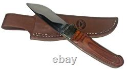 Lot Of 3 Vintage Utica Adirondack Series Knives 7 & 8 Fixed Blade & Trapper