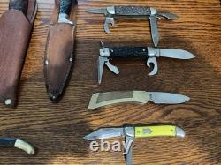Lot assorted knives, sheaths PAL, Imperial Soling, Gerber Camillus, Ulster lot 18 Lot assorted knives, sheaths PAL, Imperial Soling, Gerber Camillus, Ulster lot 18
