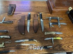 Lot assorted knives, sheaths PAL, Imperial Soling, Gerber Camillus, Ulster lot 18 Lot assorted knives, sheaths PAL, Imperial Soling, Gerber Camillus, Ulster lot 18