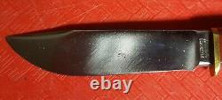 MARBLE BOY'S KNIFE EXPERT WOOD WOODEN Vtg antique Blade withSheath RARE