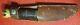 MARBLE KNIFE pat pending gunsight small stamp woodcraft stag antq w Sheath