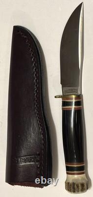 MARBLES GLADSTONE PLAINSMAN Hunting Knife FIXED BLADE With Sheath Unused
