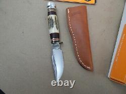 MARBLES Gladstone USA TRAILCRAFT Hunting Knife Stag Handle Mike Stewart Mint