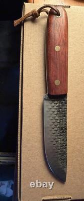 ML Knives Handmade Mountain Knife Bloodwood Handle High Carbon Steel Sheath