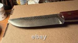 ML Knives Handmade Mountain Knife Bloodwood Handle High Carbon Steel Sheath