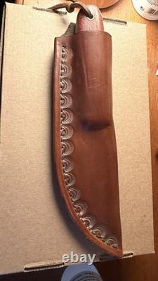 ML Knives Handmade Mountain Knife Bloodwood Handle High Carbon Steel Sheath