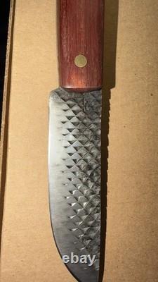 ML Knives Handmade Mountain Knife Bloodwood Handle High Carbon Steel Sheath