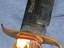 Made Soligen Germany Edge Brand Original Bowie Hunter Knife large 12 Tip to Tip