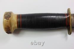 Marble's Gladstone Mich 1903-1915 Bone Stag Pommel IDEAL Hilt Knife with Sheath