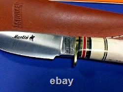 Marble's, Gladstone, USA, Rare, Marlin-Stag Horn Handle Fixed Blade Knife with Box