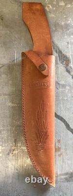 Marbles 15-1/2 Polished Bowie Knife With Stag Handle And Sheath