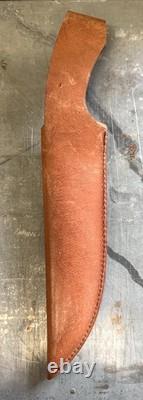 Marbles 15-1/2 Polished Bowie Knife With Stag Handle And Sheath