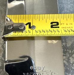 Marbles 15-1/2 Polished Bowie Knife With Stag Handle And Sheath
