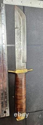 Marbles Damscus Hunting Knife & Sheath