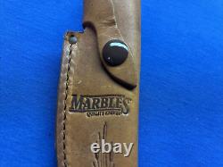 Marbles Gladstone USA 2002 Winewood / Stag Sport Hunting Knife Nib