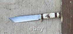 Marbles Gladstone USA leather sheath Trailmaker fixed blade knife