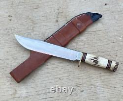 Marbles Gladstone USA leather sheath Trailmaker fixed blade knife